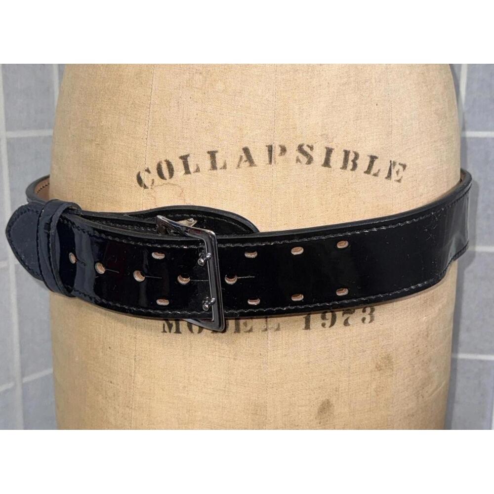 NWOT Dutyman 1031 Hi-Gloss Full Grain Black  Leather 2" Duty‎ Belt Size 34 READ